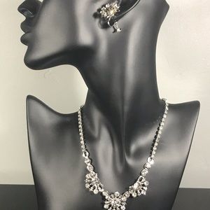 Vintage Rhinestone Jewelry Set